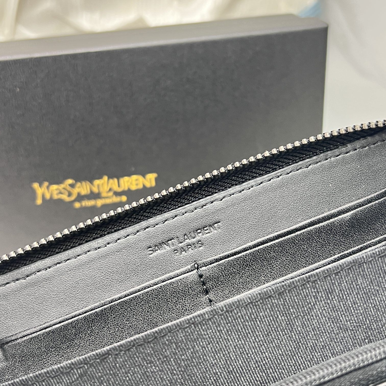 7.5″x3.9″ Leather Black Wallet QB-927140