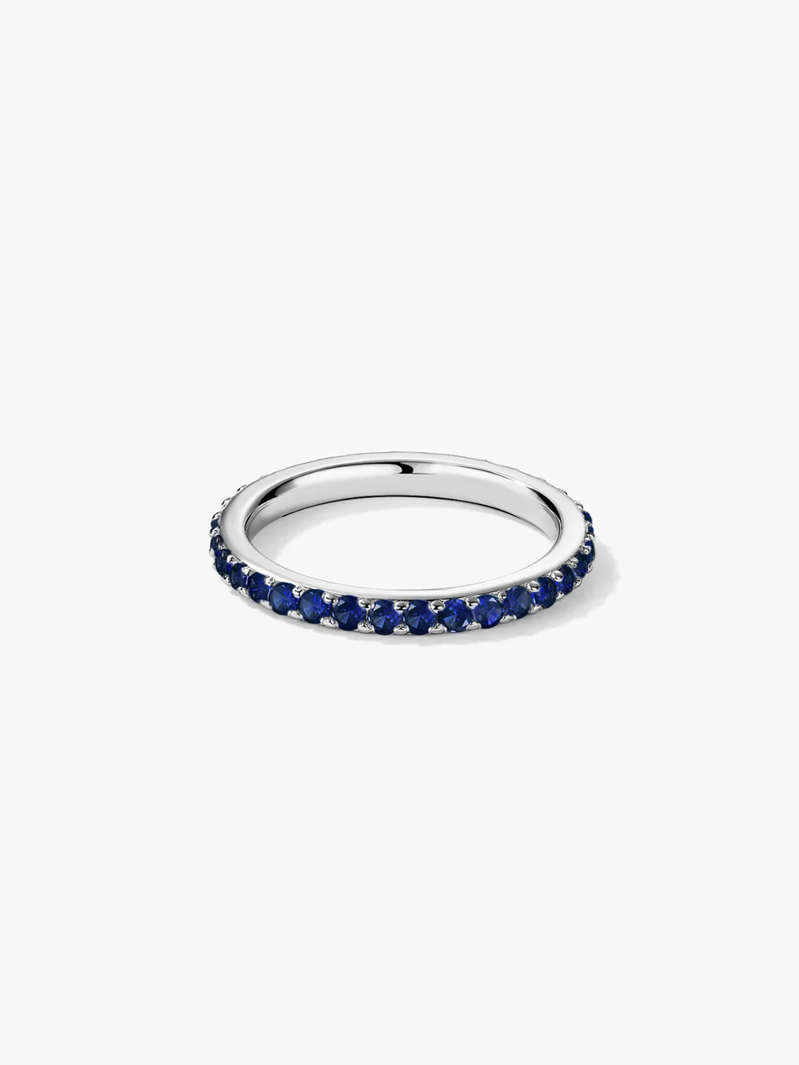 Blue Sapphire Eternity Band Ring