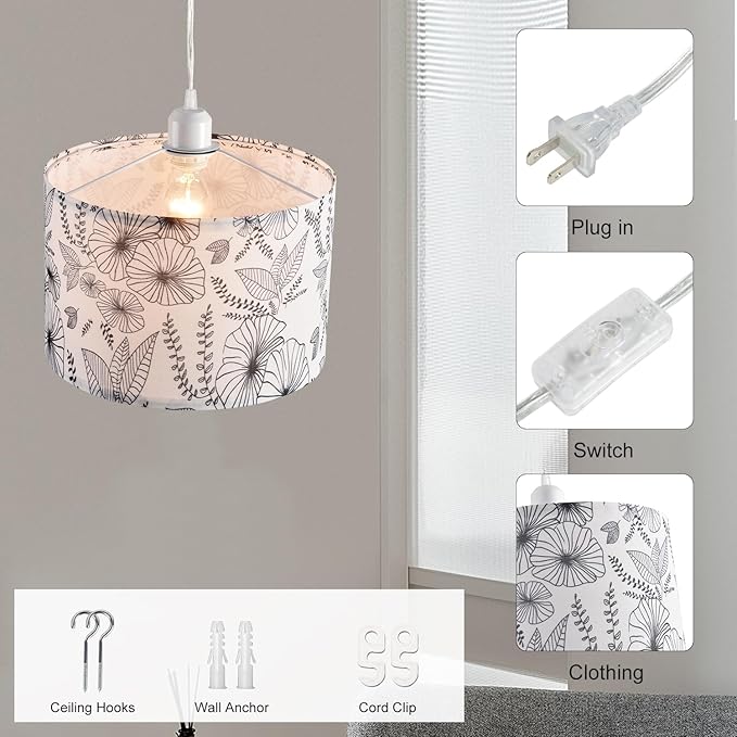 LUMISCAPE 2 Pack Plug in Pendant Light