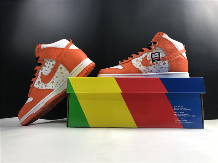 NK SB Dunk High Supreme Orange 307385-181