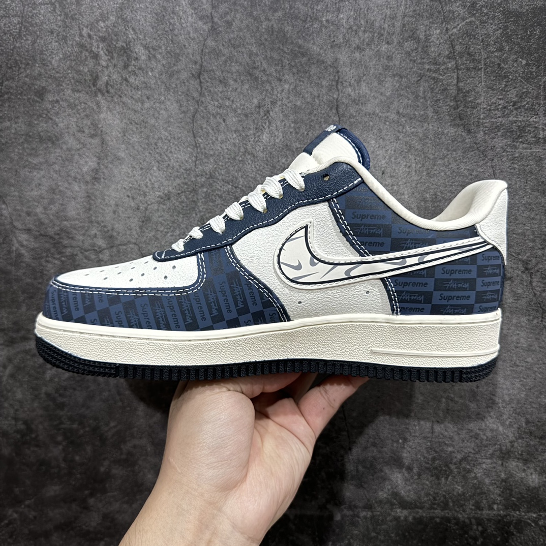NK Air Force 1 Low x Supreme Multi Fade Logo Blue White NNL24112501