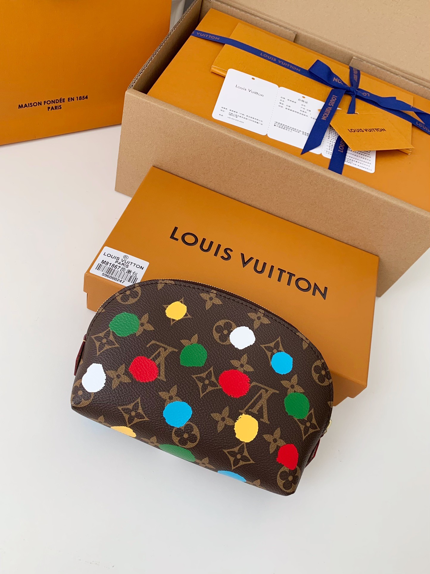 LV x YK POCHETTE COSMETIQUE 17*12*6cm