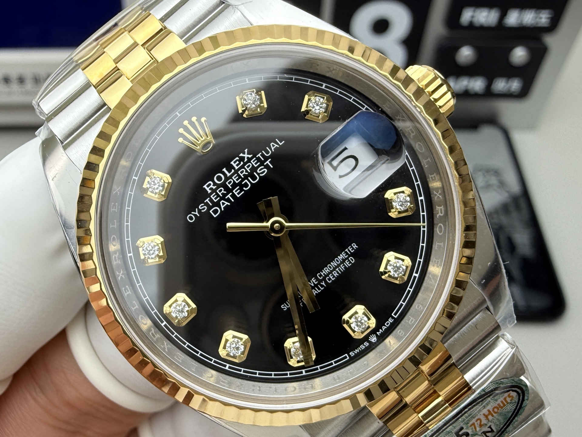 Clean Factory Datejust 126333 Black Dial – Premium Two-Tone Replica Watch