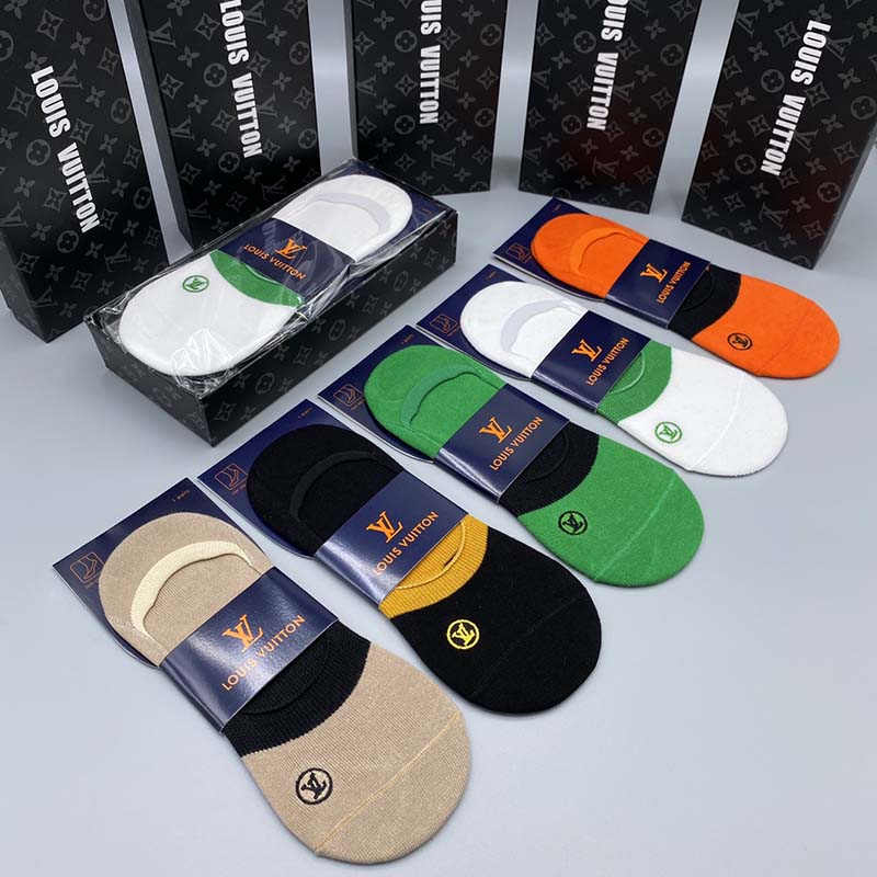 Set of 5 Pairs of Cotton Breathable Ankle Socks WZ-924000231