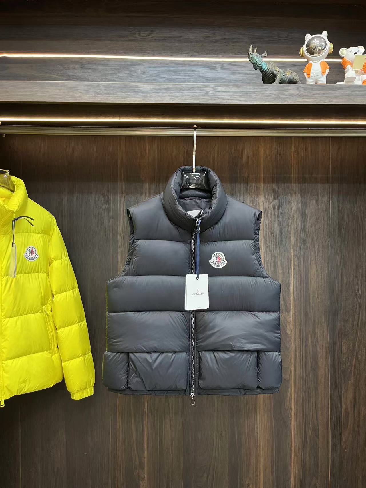 MONC 24 autumn and winter new style stand collar down vest jacket
