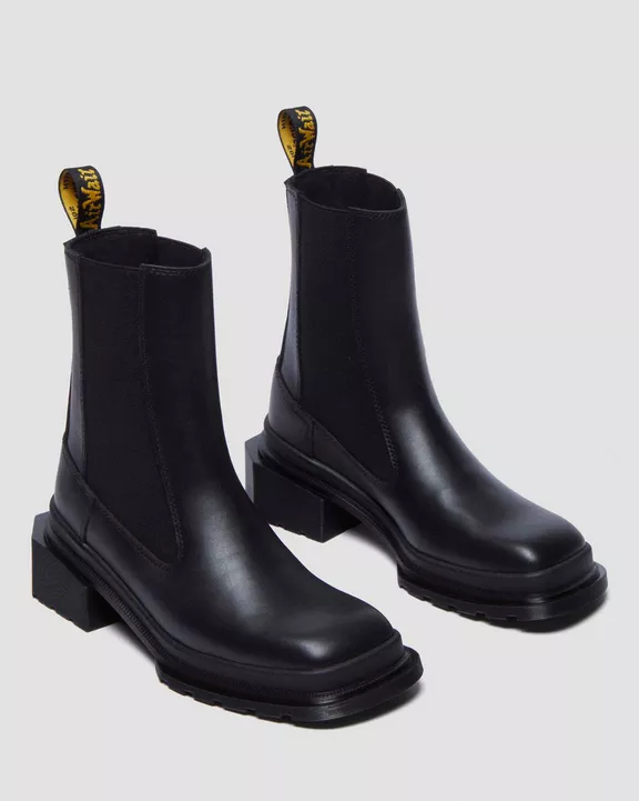 Maybole Square Toe Leather Chelsea Boots