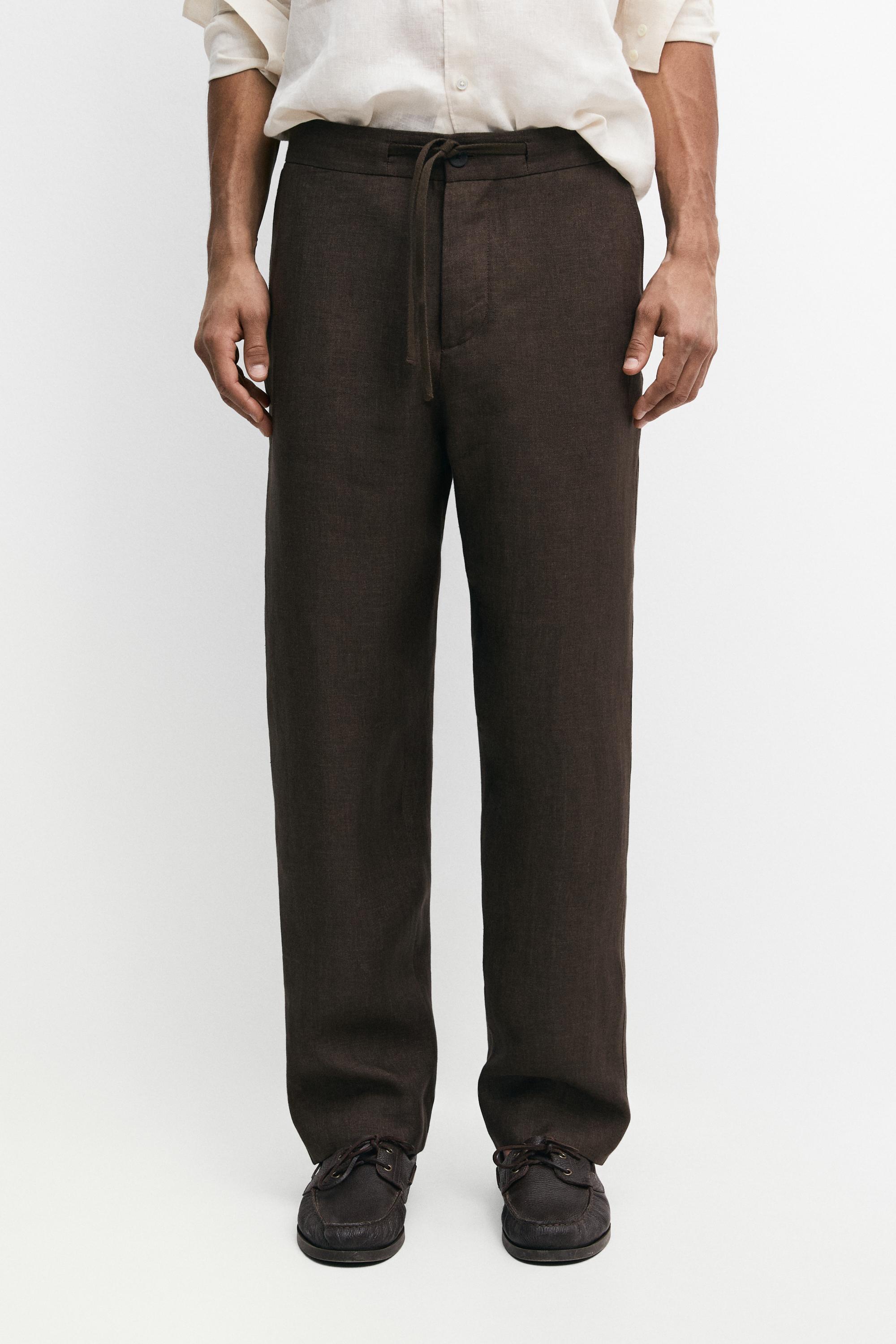 Pantalón total look lino delavé
