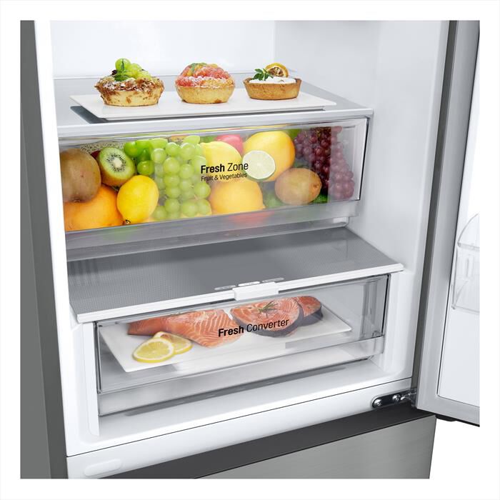 LG - Frigorifero combinato GBV22NCBPY Classe B 387 lt-Prime Silver