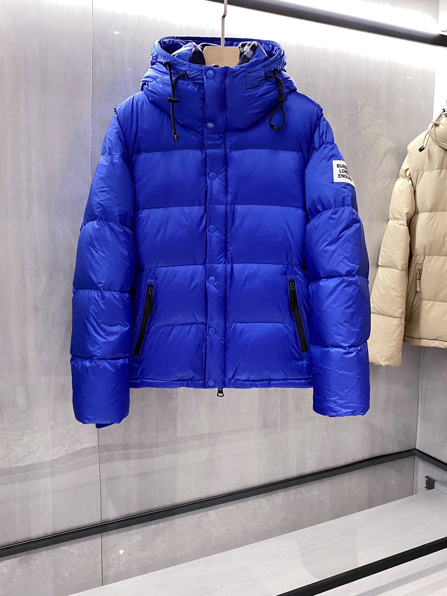 B B R Down Jacket Puffer Coat Blue