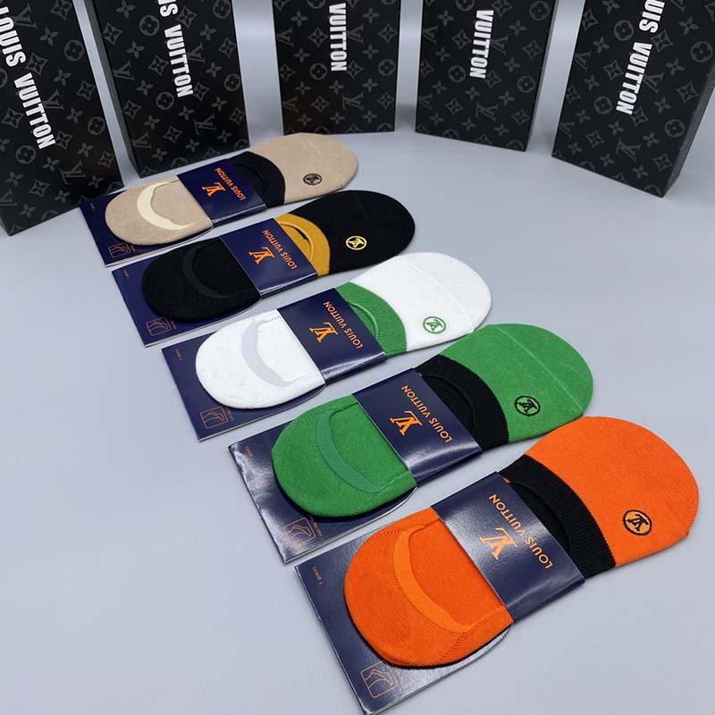 Set of 5 Pairs of Cotton Breathable Ankle Socks WZ-924000231