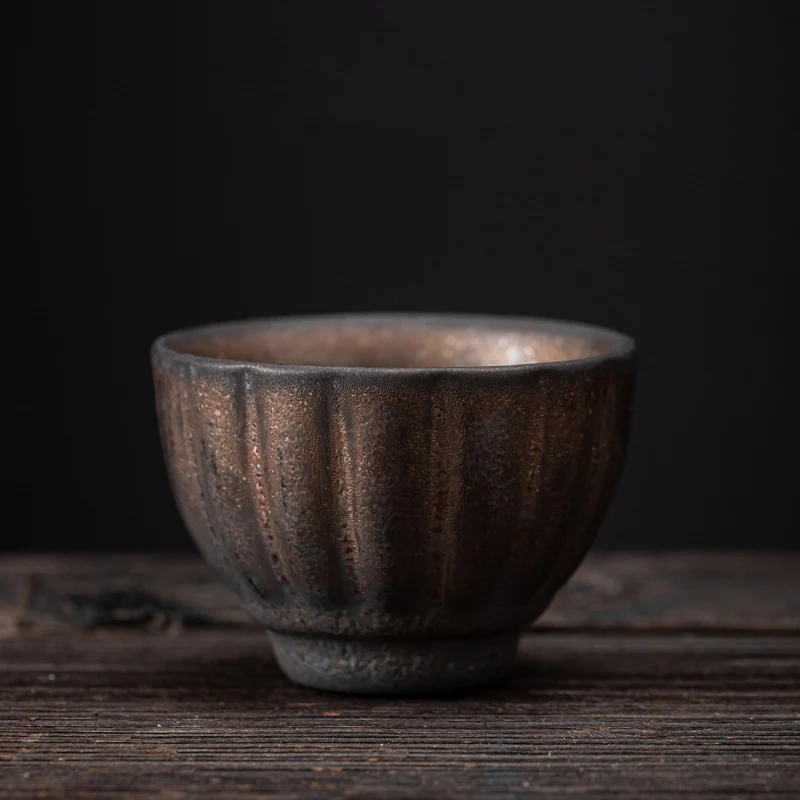 Lotus Pod Leaf Flower Auspicious Clouds Ceramic Teacup Kung Fu Tea Cup
