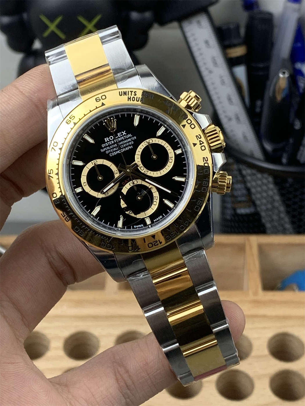 VSF Daytona Two Tone Black Dial Replica – Rolex 126503