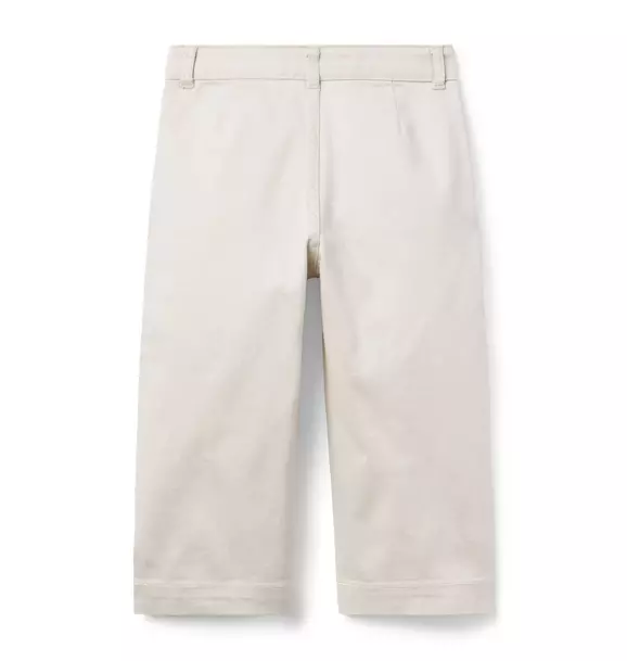 The Wide Leg Twill Pant