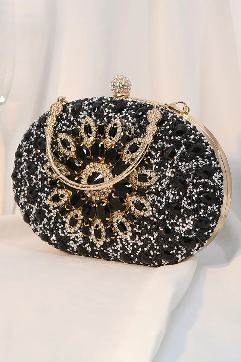 Rhinestone Sunflower Dinner Party Clutch Purses Bag