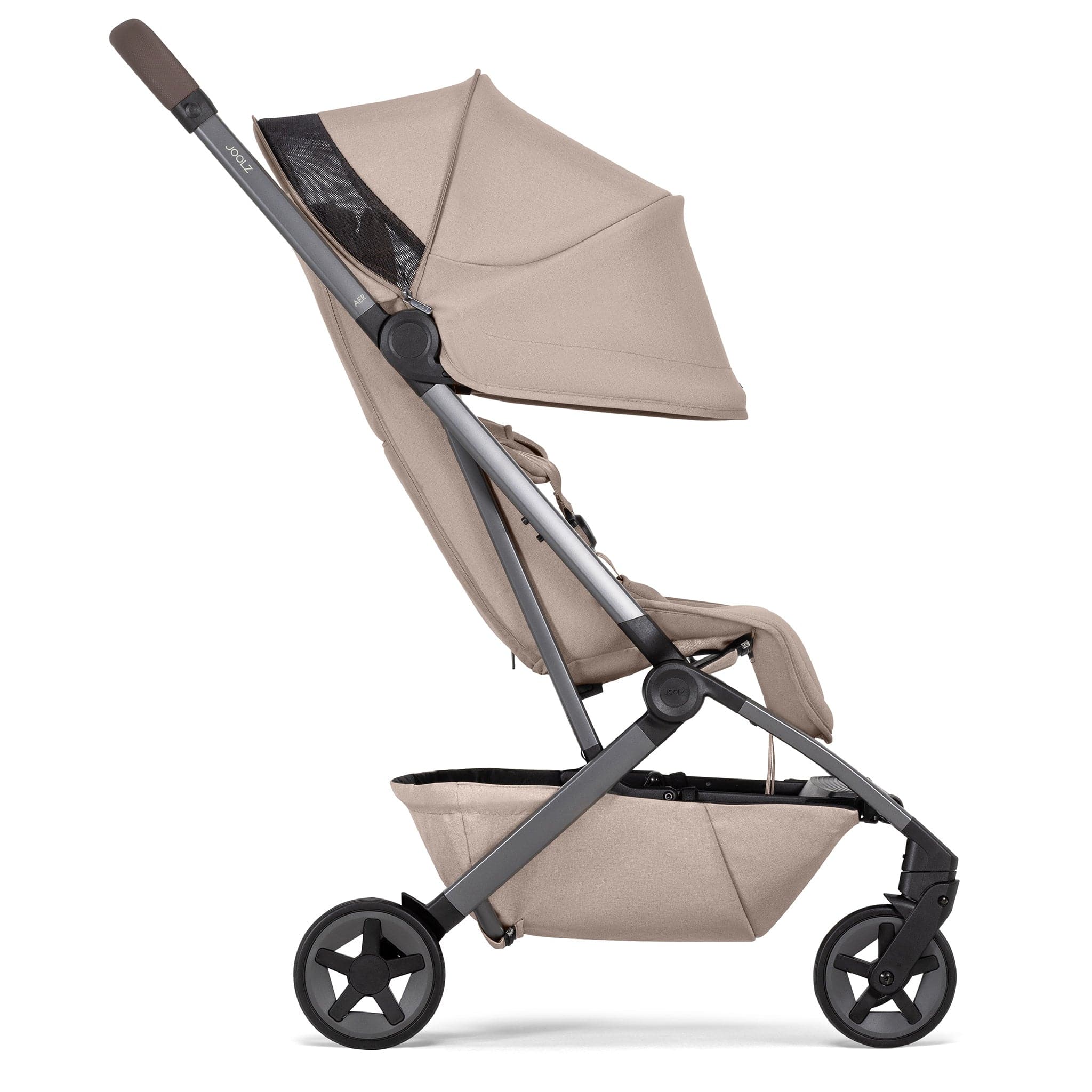 Joolz Aer2 Lightweight Compact Stroller + Nest to Seat Bundle - Sandy Taupe