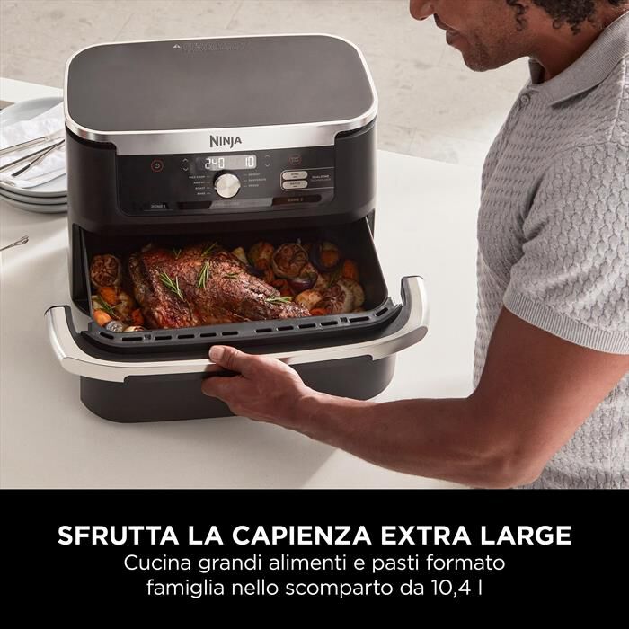 NINJA - Friggitrice ad aria FLEXDRAWER DA 10,4L-nero