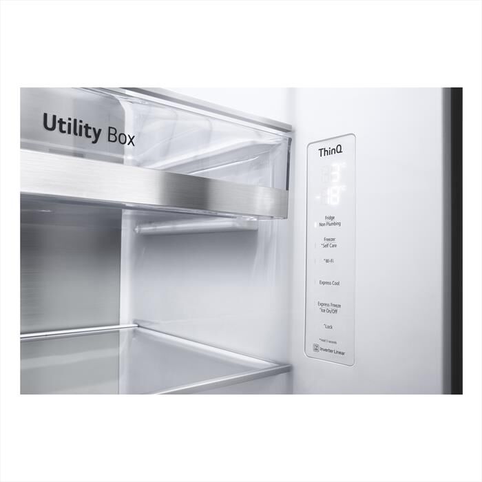 LG - Frigorifero side by side GSXV91MCAE Classe E-Black
