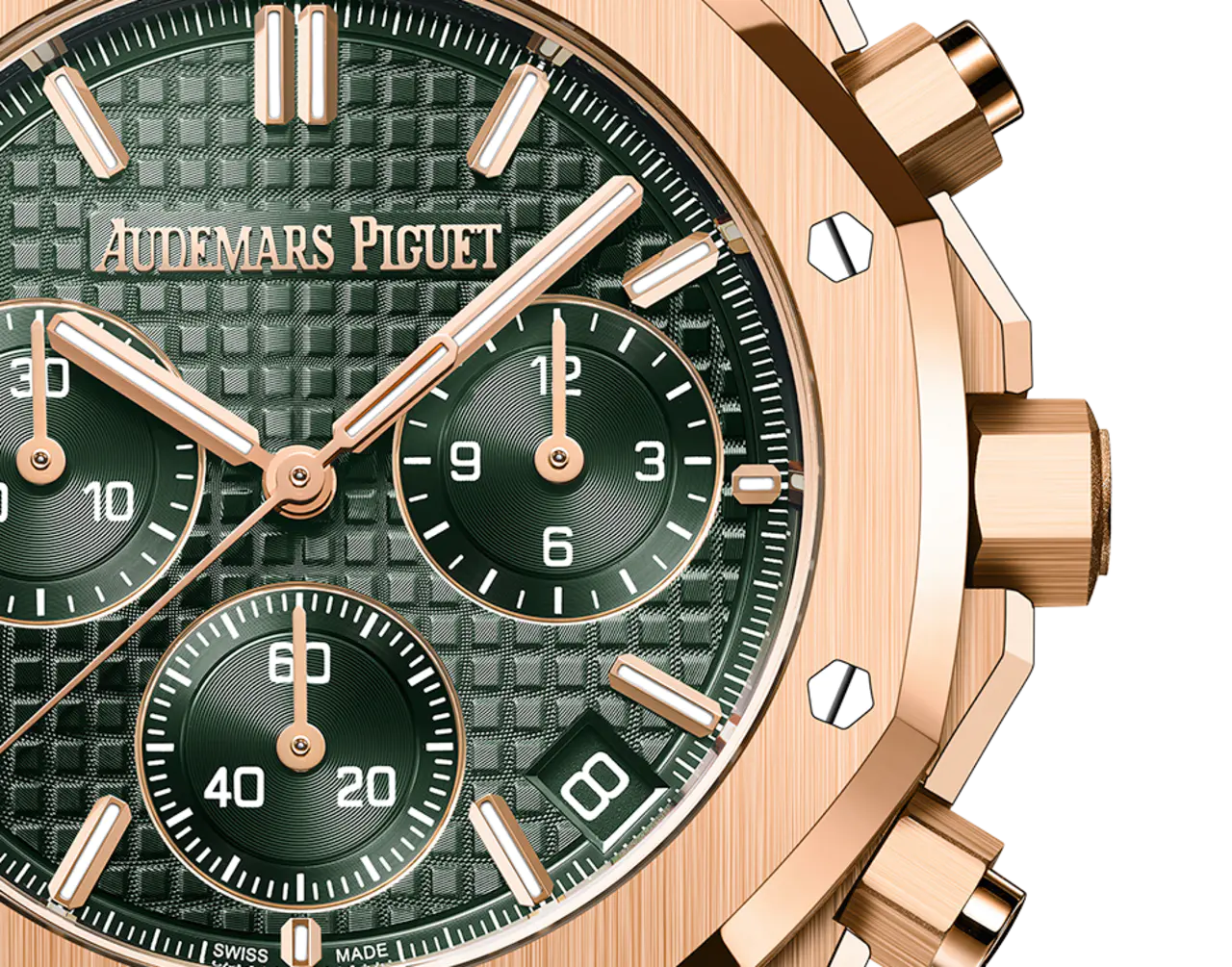 Audemars Piguet ROYAL OAK Pink Gold Khaki Green Dial CHRONOGRAPH 41mm