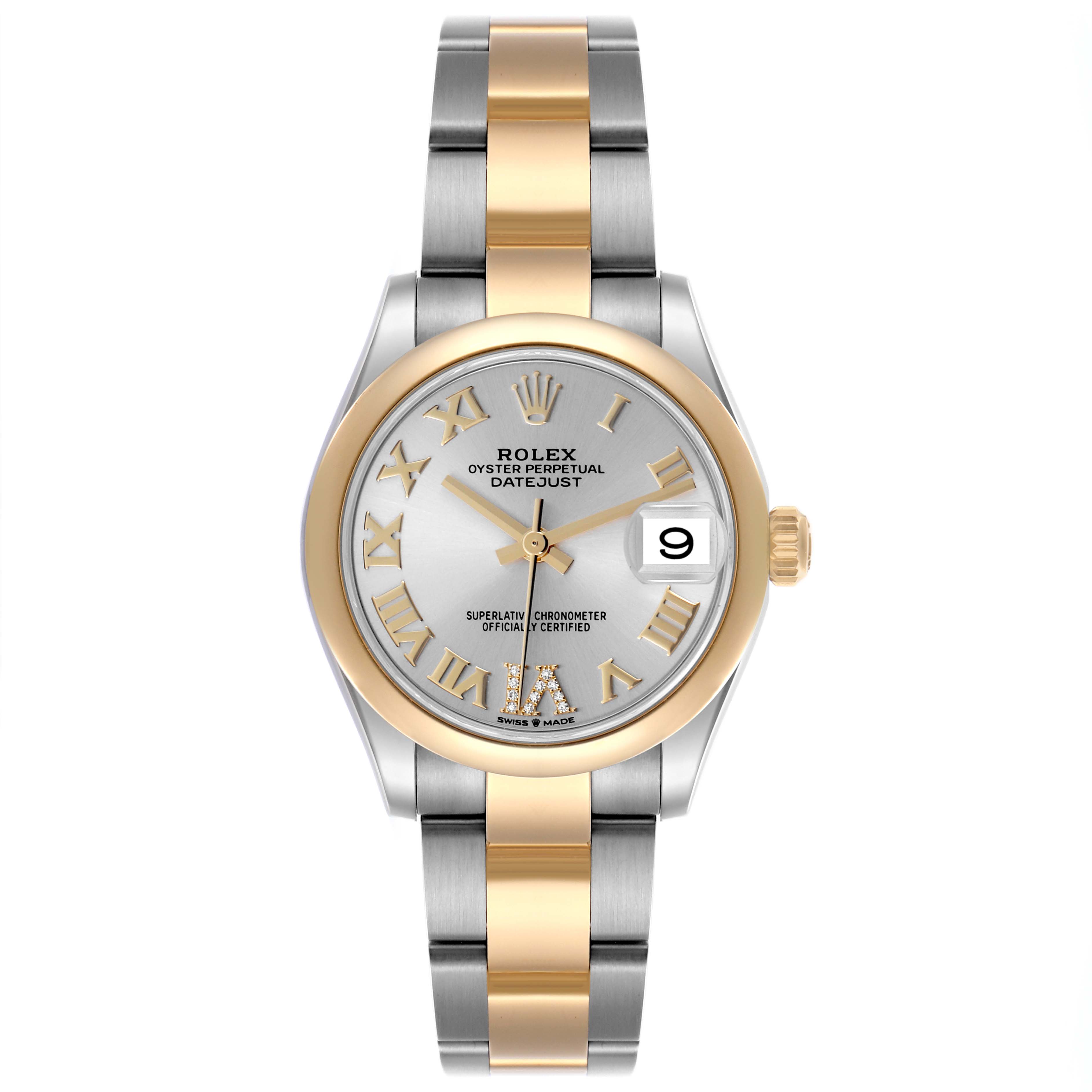 【Super Clone】RLX Datejust m278243-0003/0004 31mm Silver Dial Yellow Rolesor Oyster Watch