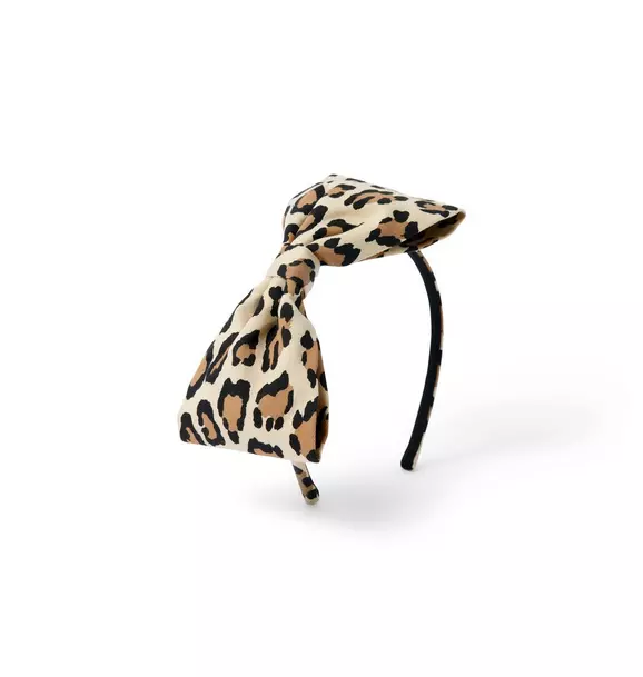 Leopard Bow Headband