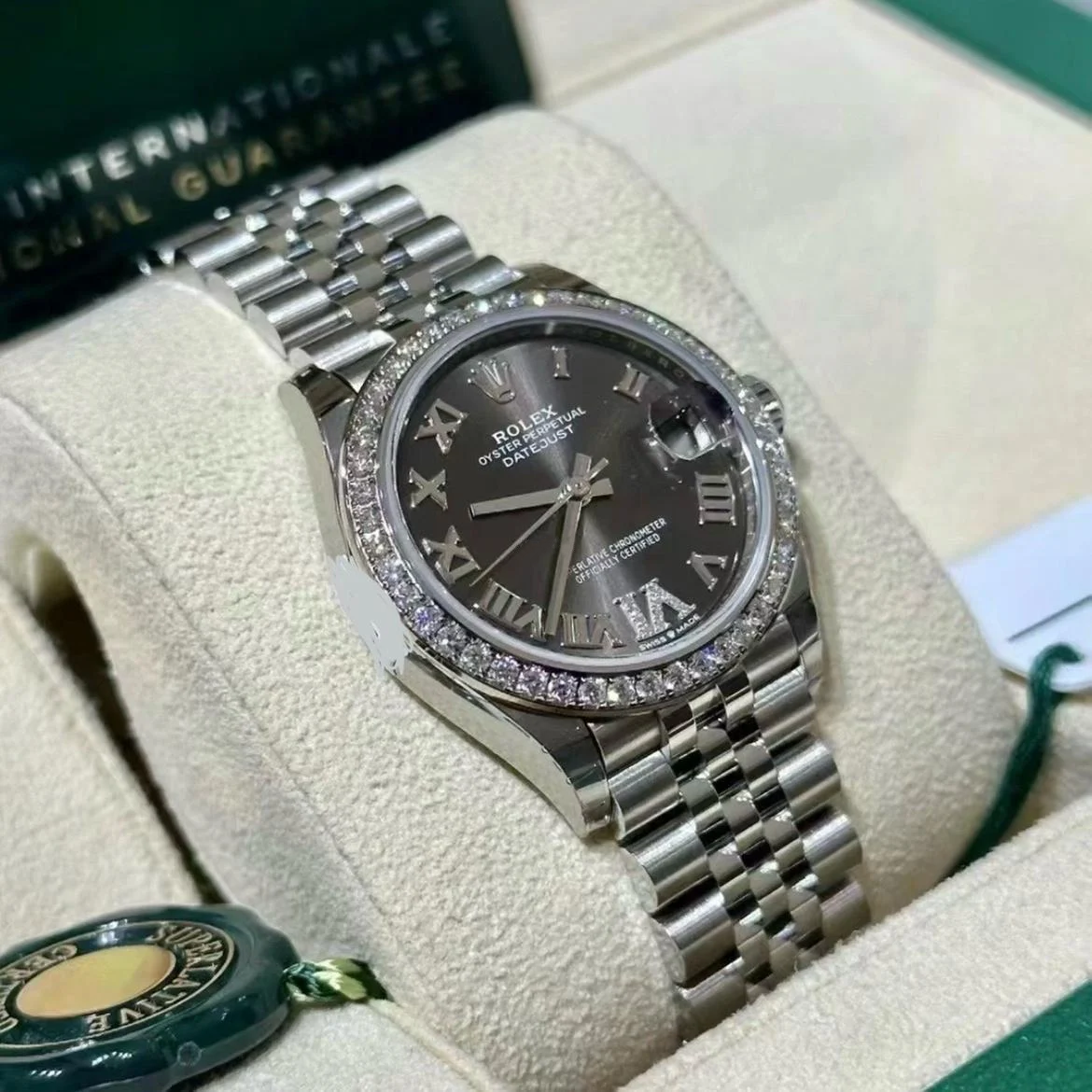 【Super Clone】RLX Datejust m278384RBR-0031/0032 Dark Grey 31mm Dial Oyster Watch