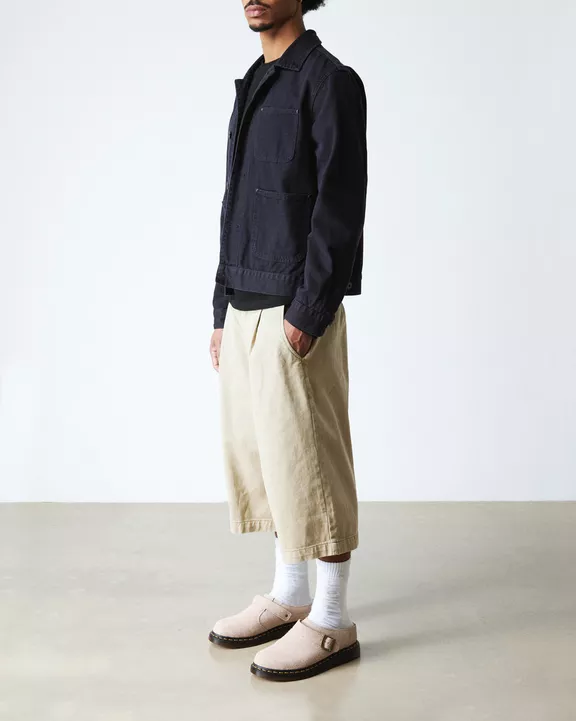 Isham Faux Shearling Lined Suede Mules