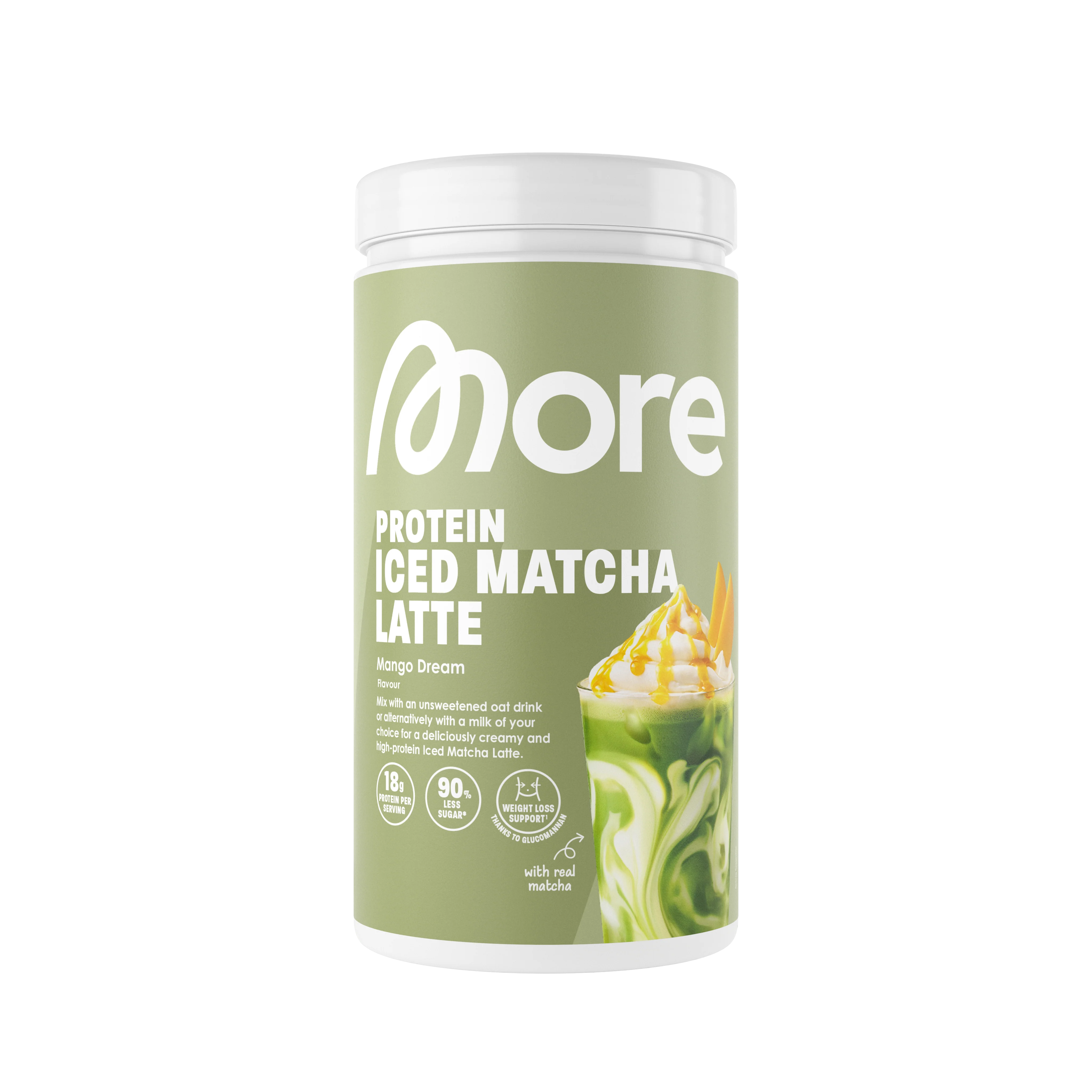 More Protein Iced Matcha Latte
