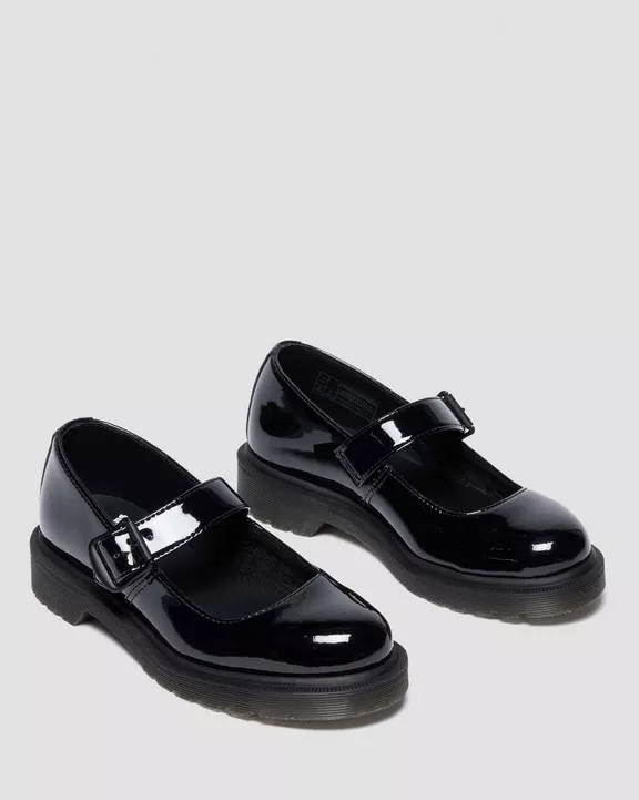 Mariel II Patent Leather Buckle Strap Shoes