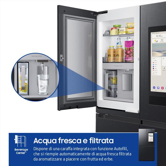 SAMSUNG - Frigorifero 4 porte RF65DG9H0EB1EF Classe E 637 lt-Antracite