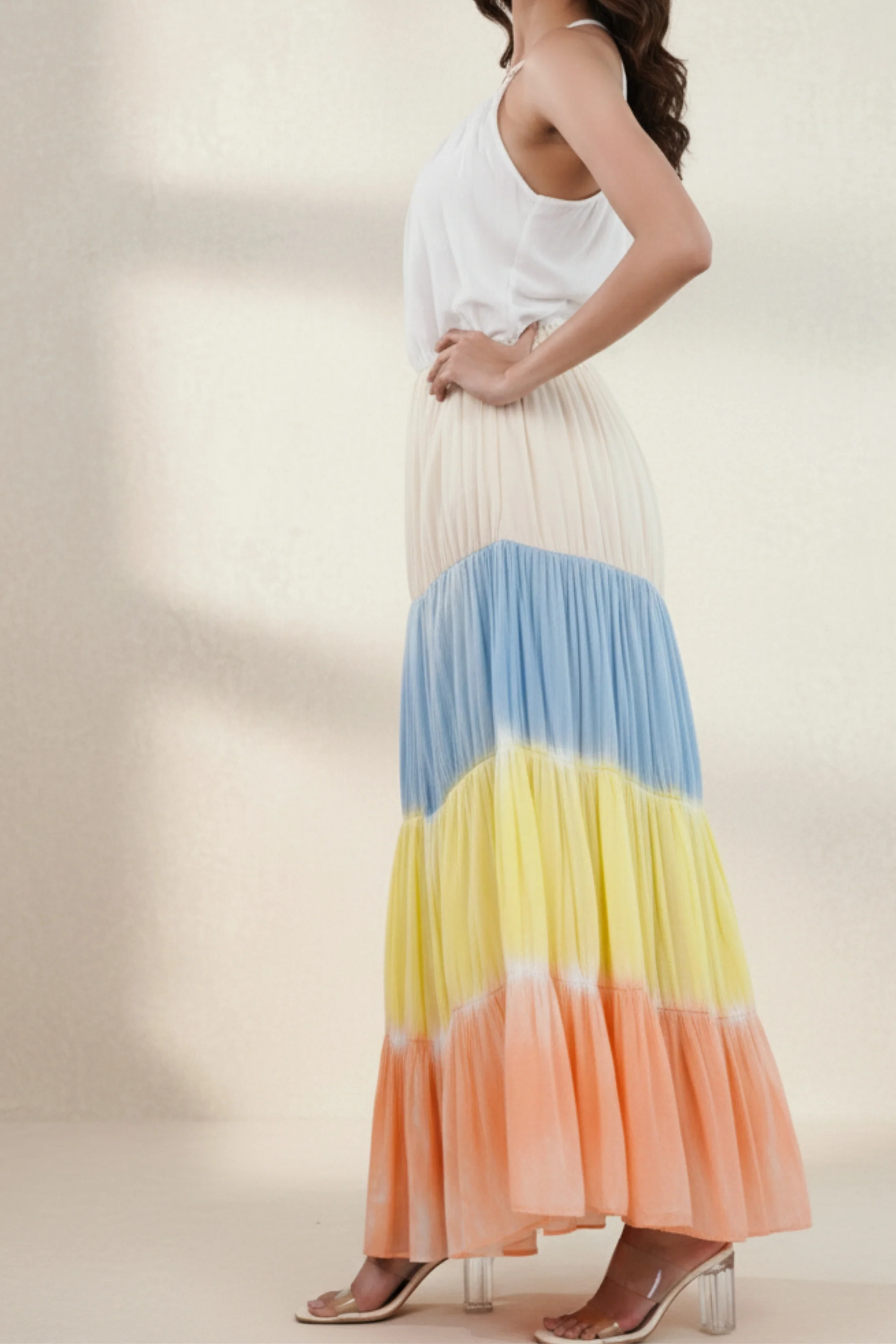 Tiered Cotton Maxi Dress
