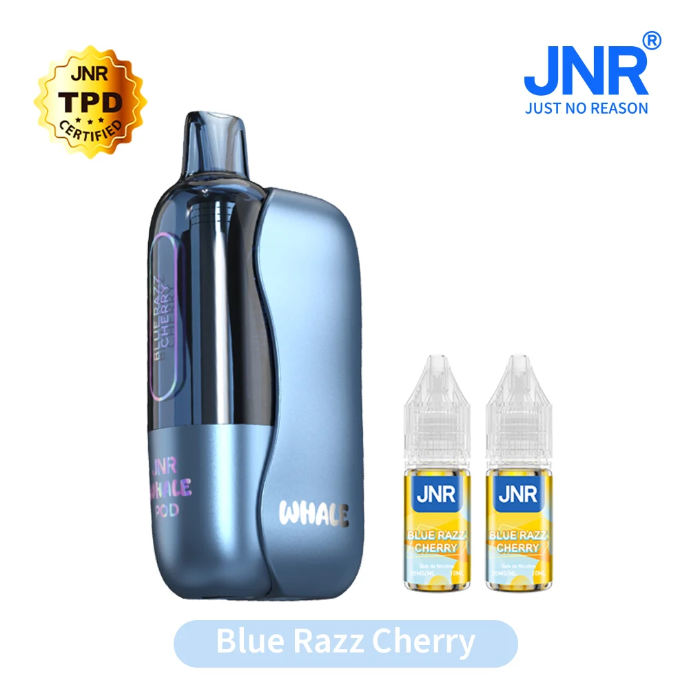 JNR Whale 38K Puffs - Kit Pod Pré-rempli et Rechargeable - Vape Grok