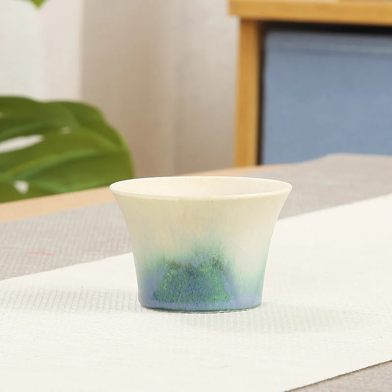 Creative Green Ceramic Teacup Kung Fu Tea Cups