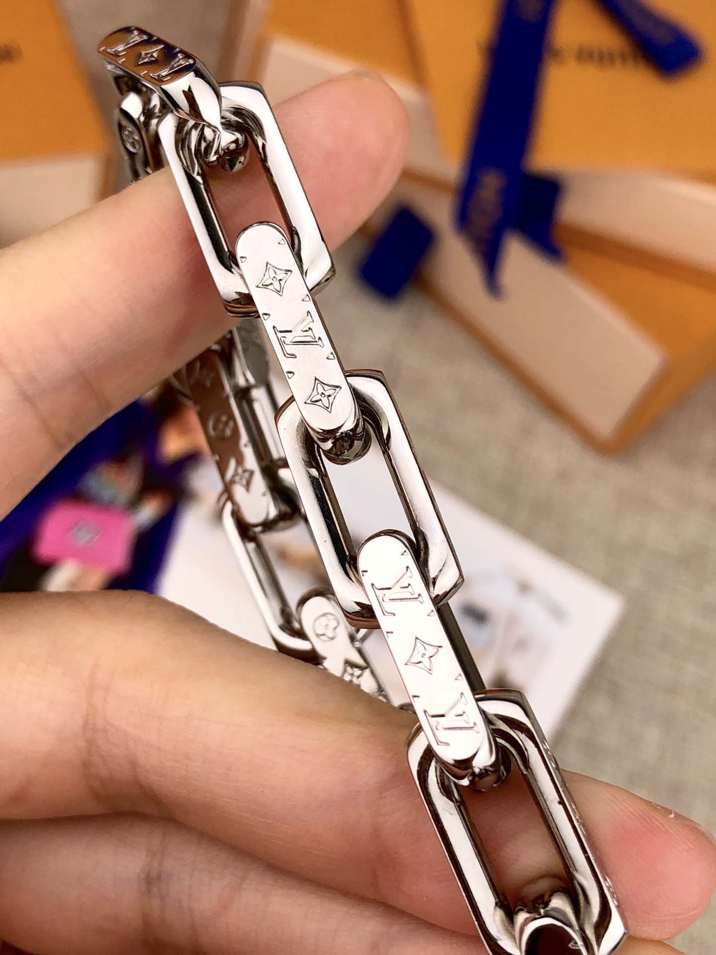 Fashion Silver Chain Bracelet VVSL-9110059