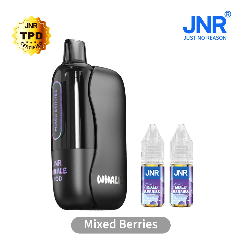 JNR Whale 38K Puffs - Kit Pod Pré-rempli et Rechargeable - Vape Grok