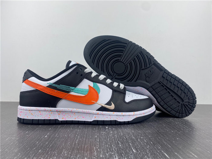 NK Dunk Low Multiple Swooshes White Washed Teal FD4623-131