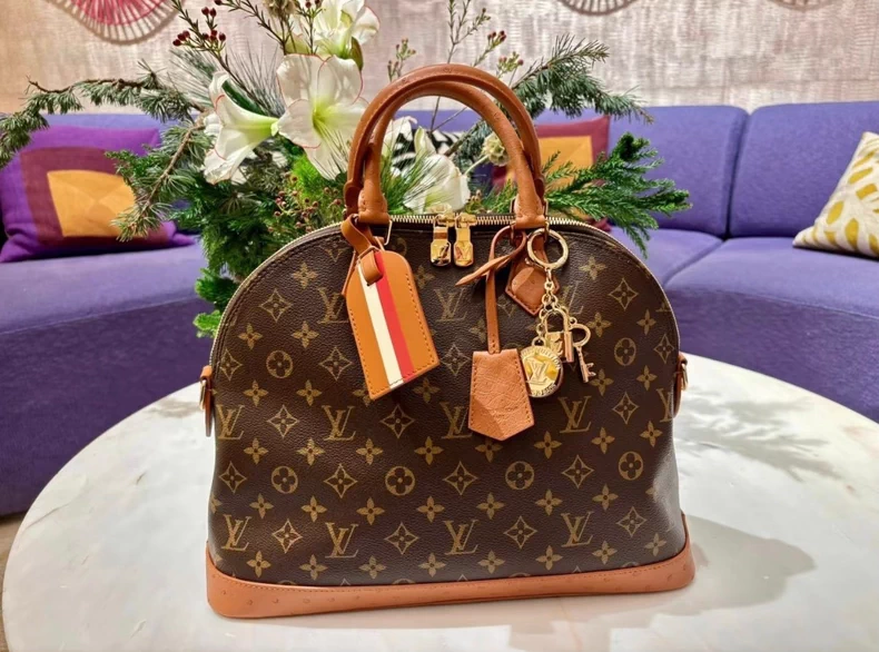 LOUIS VUITTON N30049 Alma MM Soft Celebration