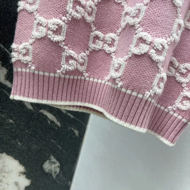 Jacquard loop knit sweater MY-93237