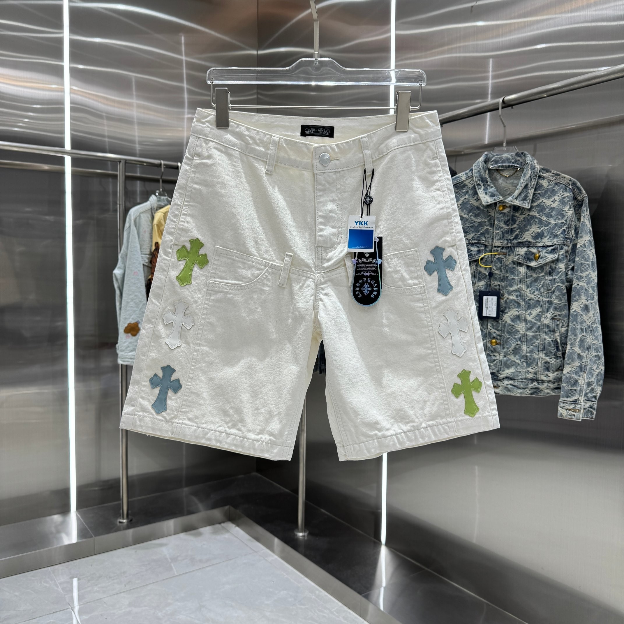 Chrome H Denim shorts