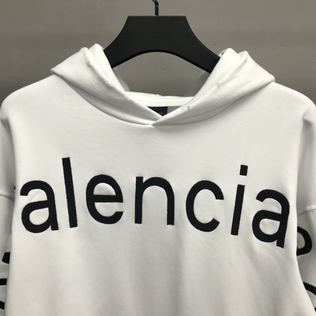 BLCG lettered hooded sweatshirt