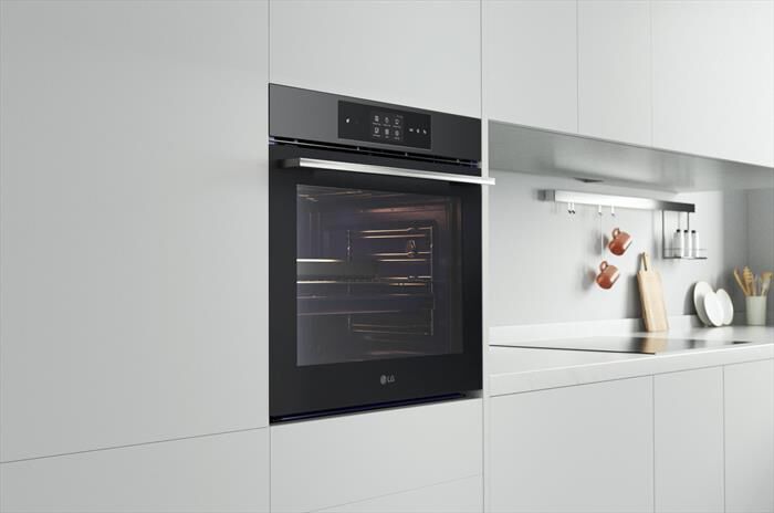 LG - Forno incasso elettrico INSTAVIEW WSED7665B A++-Black Steel