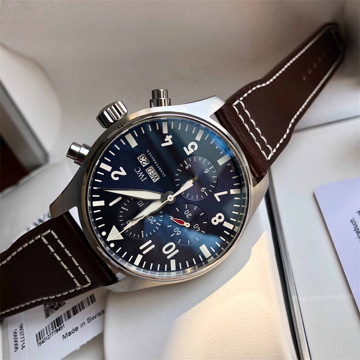 IWC IW377714 Pilot Chronograph – Le Petit Prince Blue Dial Automatic 43mm