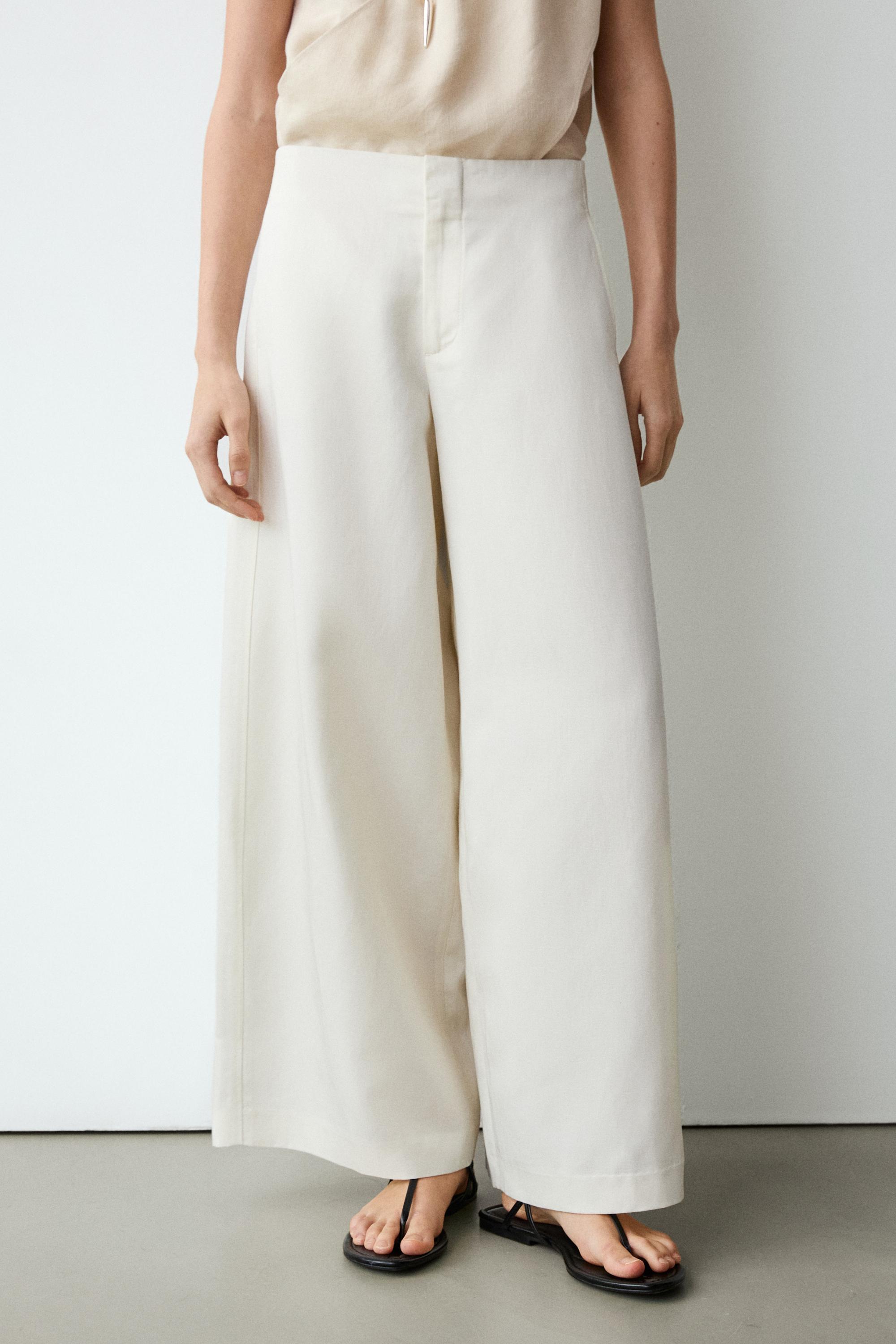 Pantalón fluido barrel fit