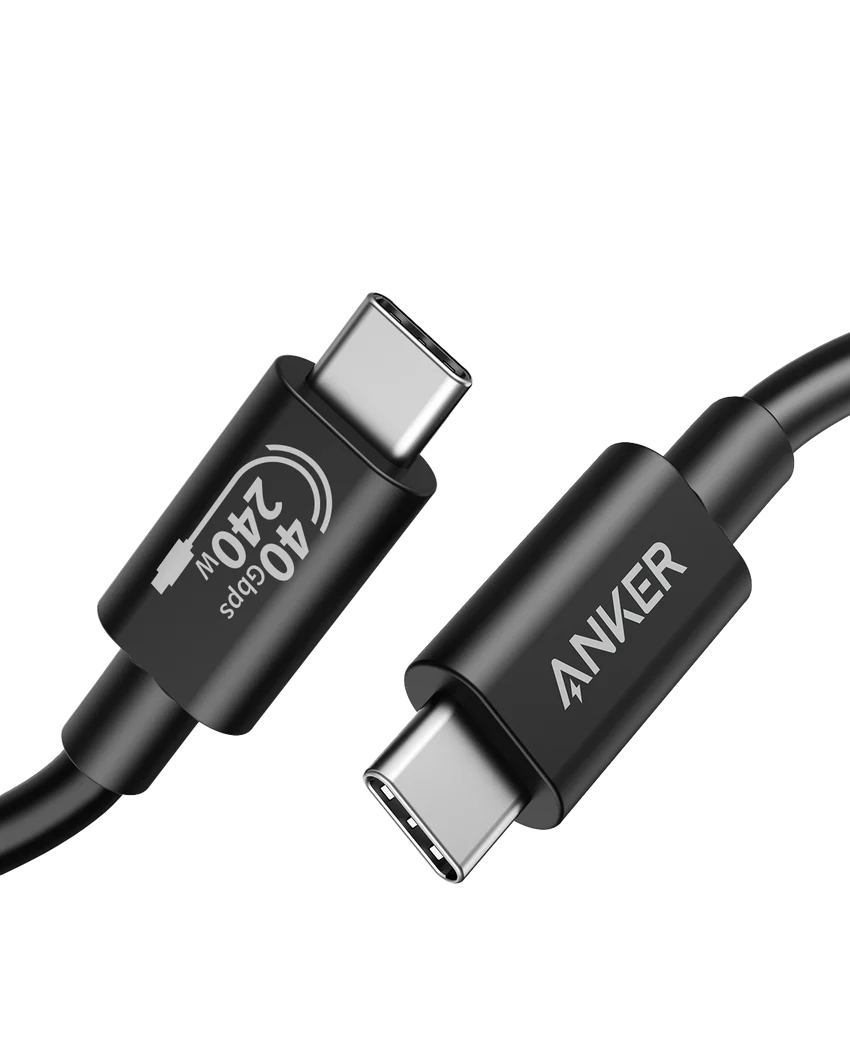 Anker 515 USB-C to USB-C Cable (Thunderbolt 4 Compatible)（2 packs）