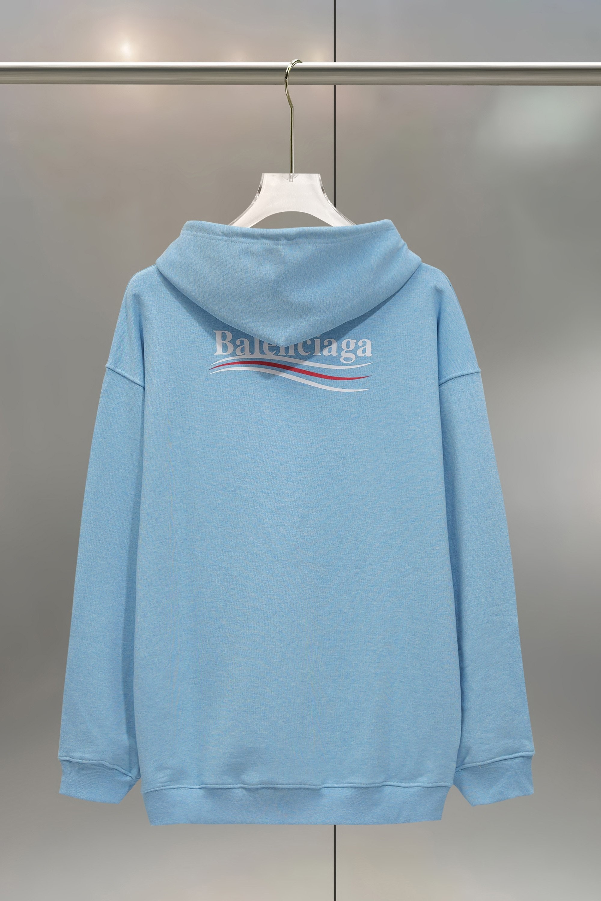 BLCG logo print sports hooded sweatshirt
