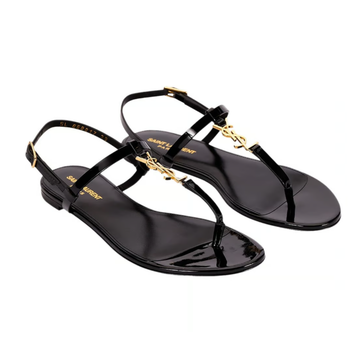 3 Color embellished leather slingback sandals LX-872055