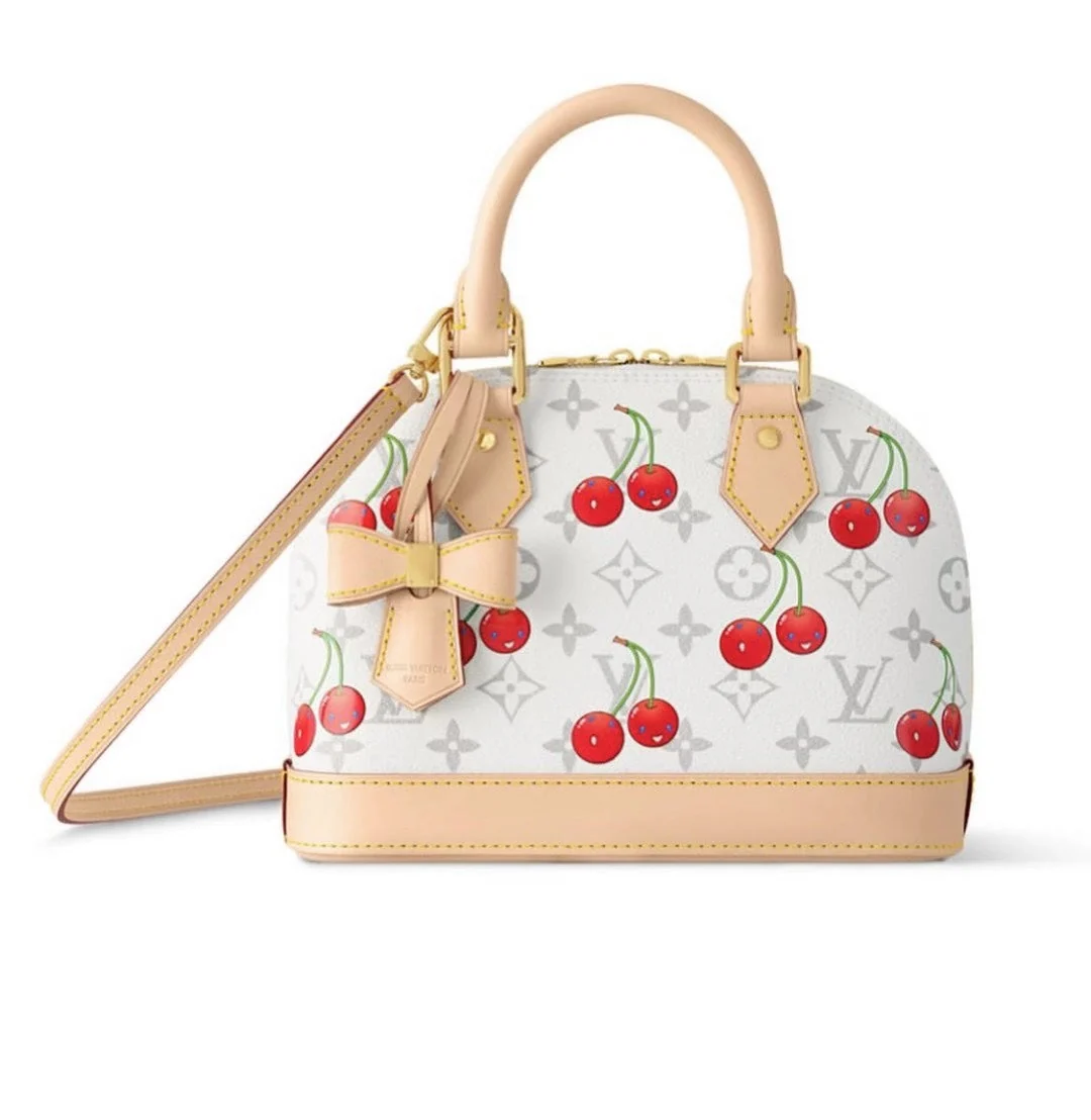 [Louis Vuitton] New collaboration LV x TM Alma BB Cherry Handbag M14234