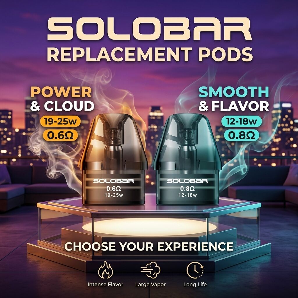 🔥 SoloBar Corsa SE Pod Kit | Device(700mh) + Refillable Pod(12-25KW) ❗ Without E-LIQUID