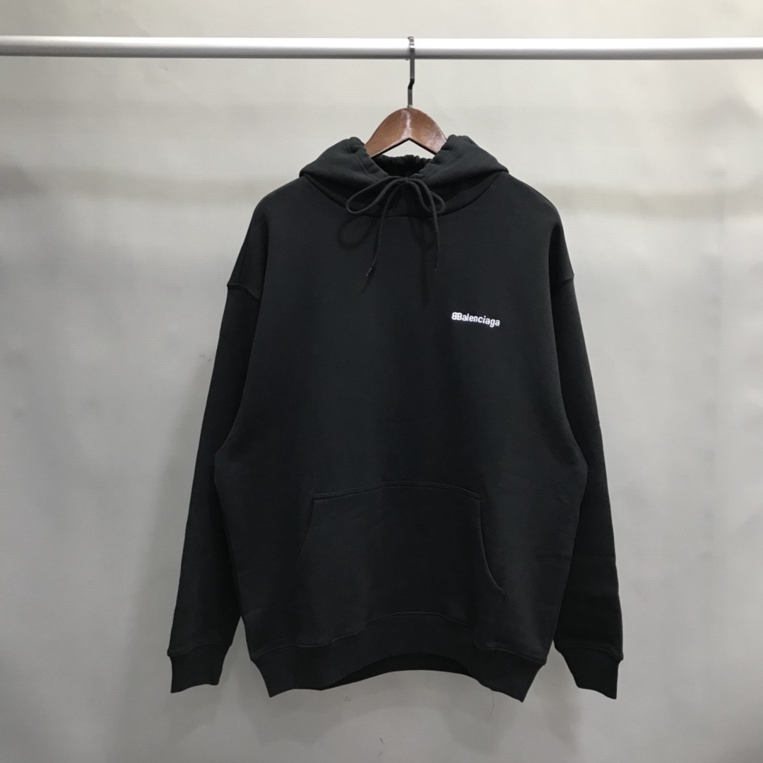 BLCG BB embroidered letter hoodie