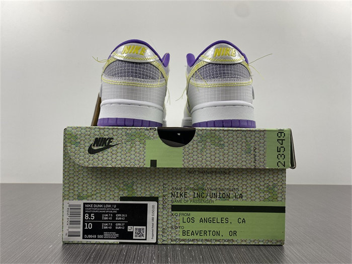 NK Dunk Low Union Passport Pack Court Purple DJ9649-500