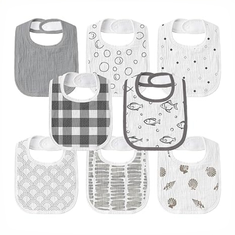 CLOUDBABY-BIB Muslin Drool Bibs for Boys Girls